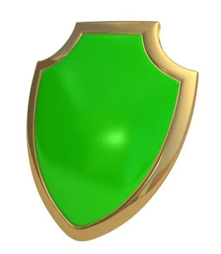 Green shield 스톡 일러스트