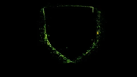 Green Shield of Light Stock Footage 284405175