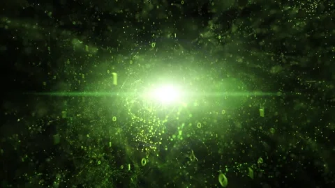 Green shining computer binary numbers looping network 스톡 동영상 333216035