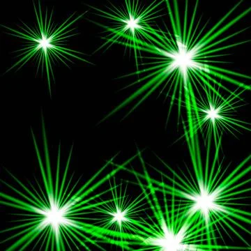 Green shining cosmic light Vector illustration of Green shining cosmic lig... Stock Photos