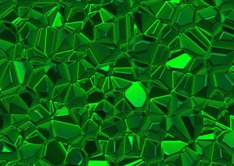 Green shining emerald crystal background Stock Illustration