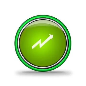 Green shiny button with elements,  design for website. Illustrazione stock