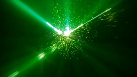 Green shiny particles fast motion background Stock Footage 250420722