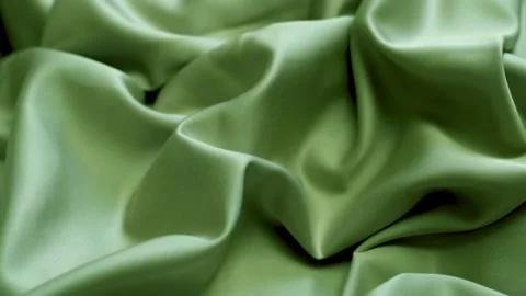 Green Shiny Smooth Silk Texture Of Smooth Bamboo Tencel Eucalyptus Lyocell Silk  Stock-Footage 163197053