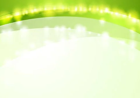 Green shiny waves abstract vector background Green shiny waves abstract ba... Stock Photos