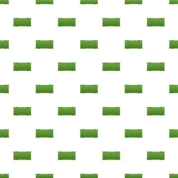Green shipping container pattern representing global logistics and distributi Illustrazione stock