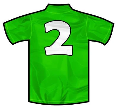Green shirt two Stock Illustration