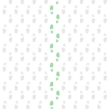 Green shoes background Stock Illustration
