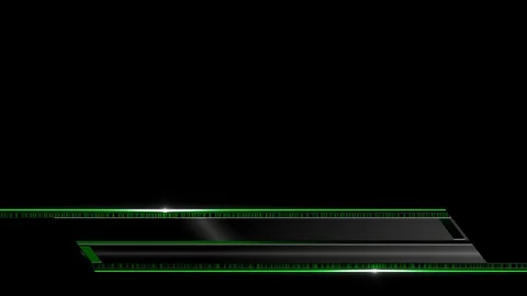 Green Show Reel Lower third Stock Footage 96234640