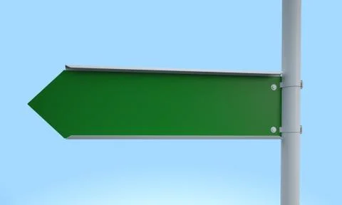 Green signpost Stock Illustration