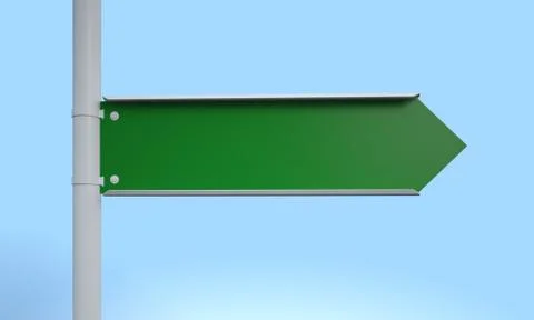 Green signpost Stock Illustration