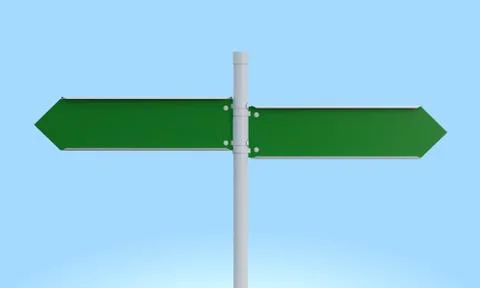 Green signpost 库存插图