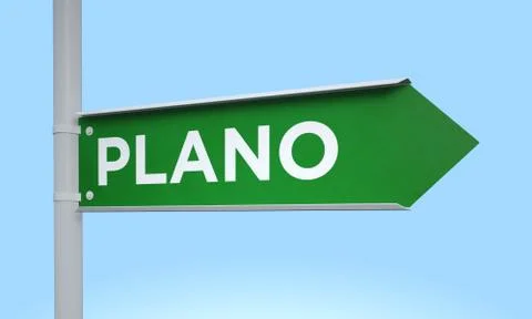 Green signpost plano 스톡 일러스트