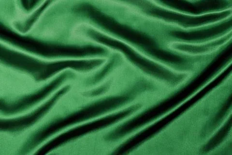 Green silky background texture Stock Photos