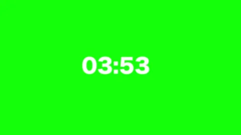 Green Simple 30-Second Countdown Clock Deadline Text Business Countdown Timer Stock Footage 302895128