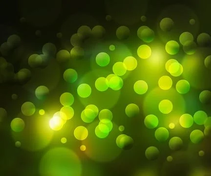Green simple bokeh background Stock Illustration