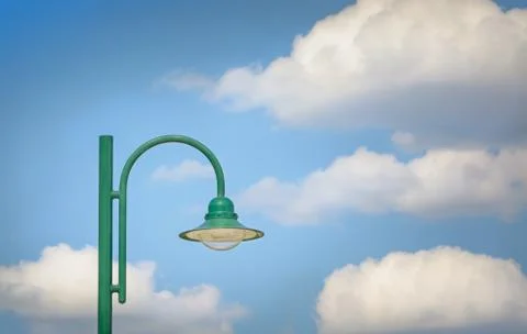Green simple lamp Stock Photos