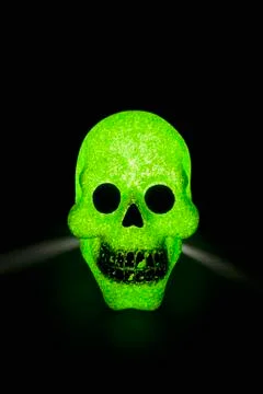 A green skull Stock Photos