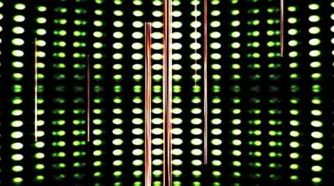 Green Sky Dome with Colored Light Flashes Stock Footage 14923184