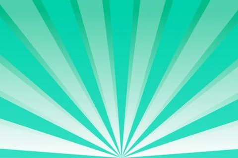 Green sky with rays Illustrazione stock