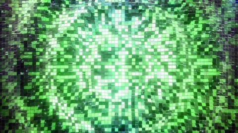 Green-Sky square blocks background waves animation. Seamless loop. 库存影片 68762159