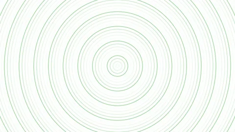 Green slim circles simple flat geometric on white background loop. Rounds r.. Stock Footage 228766109