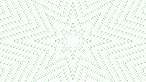 Green slim octagonal star simple flat geometric on white background loop. S.. Stock Footage 228668430
