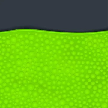 Green slime on dark Stock Illustration