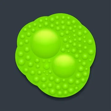 Green slime on dark Stock Illustration