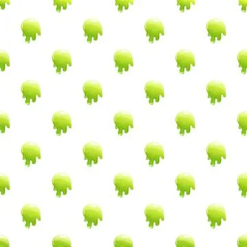 Green slime dripping seamless pattern for halloween background Stock Illustration