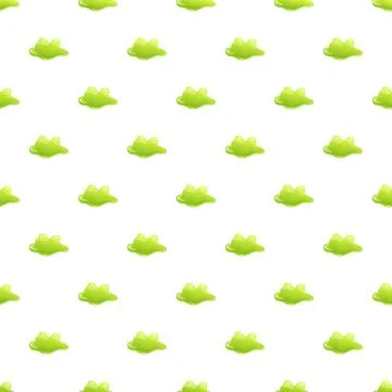 Green slime goo puddle seamless pattern background 스톡 일러스트