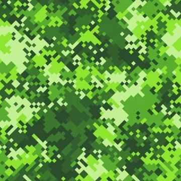 Green slime halftones pixel clouds seamless pattern vector background texture イラスト素材