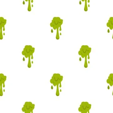 Green slime spot pattern seamless Illustrazione stock