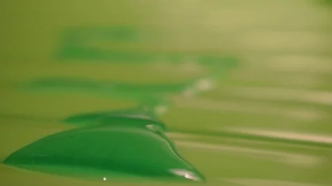 Green Slime Trail in Fast Reverse Stock Footage