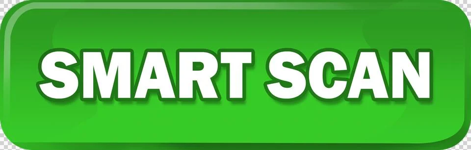 Green smart scan button Stock Illustration