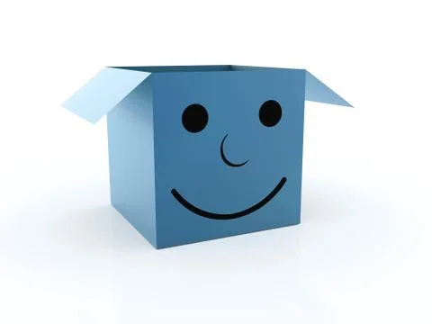 Green smile box Stock Illustration