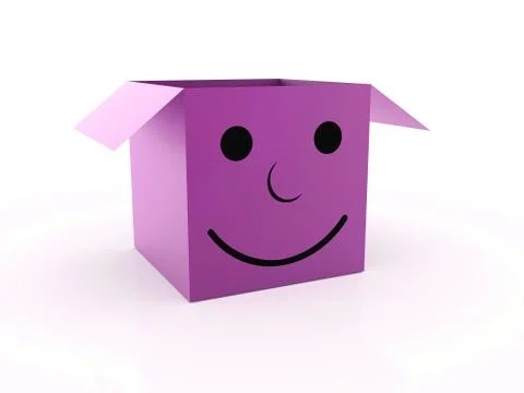 Green smile box Stock Illustration