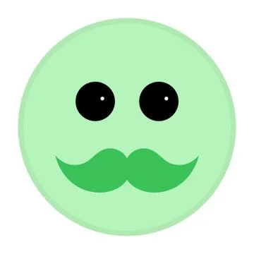 cute smiley faces with mustaches