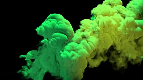 Green smoke abstract animated background Stock Footage 282252971
