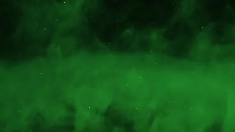 Green Smoke and Particles 52 Stock Footage 334928064