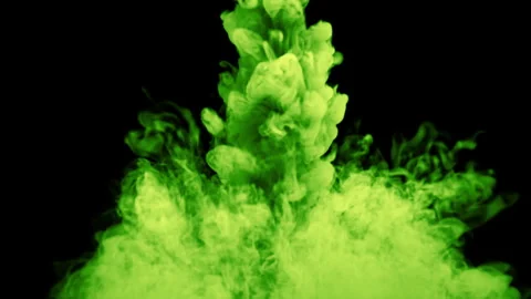 Green smoke and steam loop effect Stock Footage 263002304