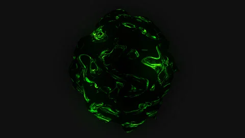Green smoke motion graphic Stock Footage 240210133