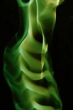 Green smoke Foto stock