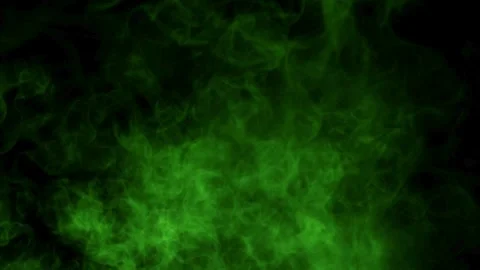 Green smoke rises slowly from the bottom frame edge Stock Footage 331766537