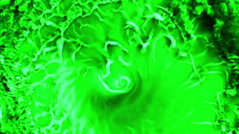 Green smoke tornado swirl loop effect Stock Footage 261802607