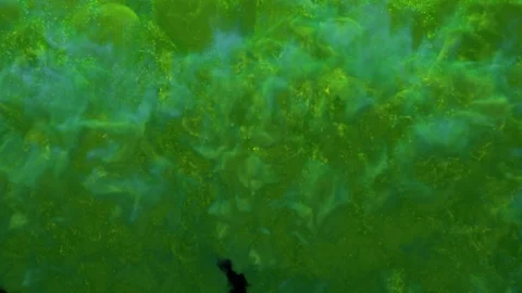 Green Smoke Transition Stock Footage 100537380