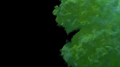 Green Smoke Transition Stock Footage 100538057