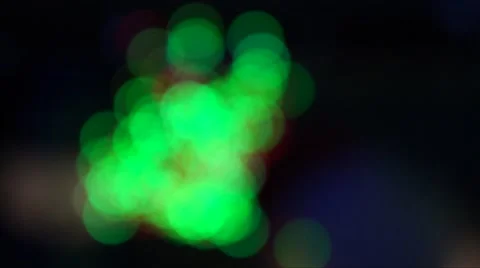 Green smoldering lights (Un-sharp) Video stock 46184035