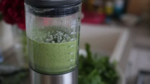 Green smoothie Stock Footage 109547273