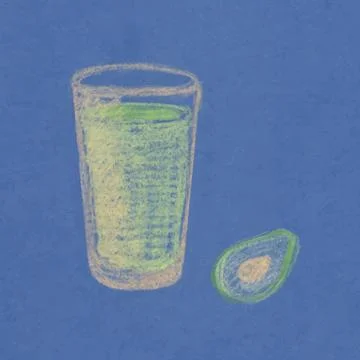Green smoothie Stock Illustration